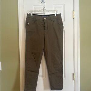 Olive Green Casual Pants